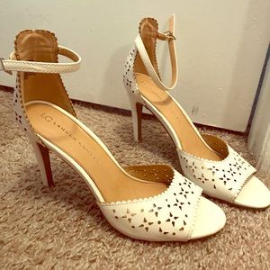Lauren Conrad White Heels size 10